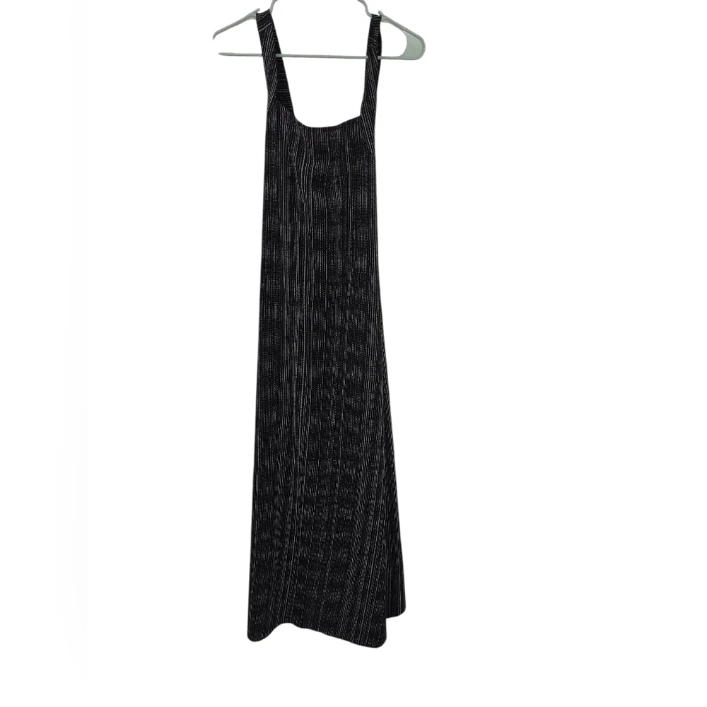 Athleta Arrival Maxi Dress Amara Stripe Black White Large Tall - Picture 2 of 6